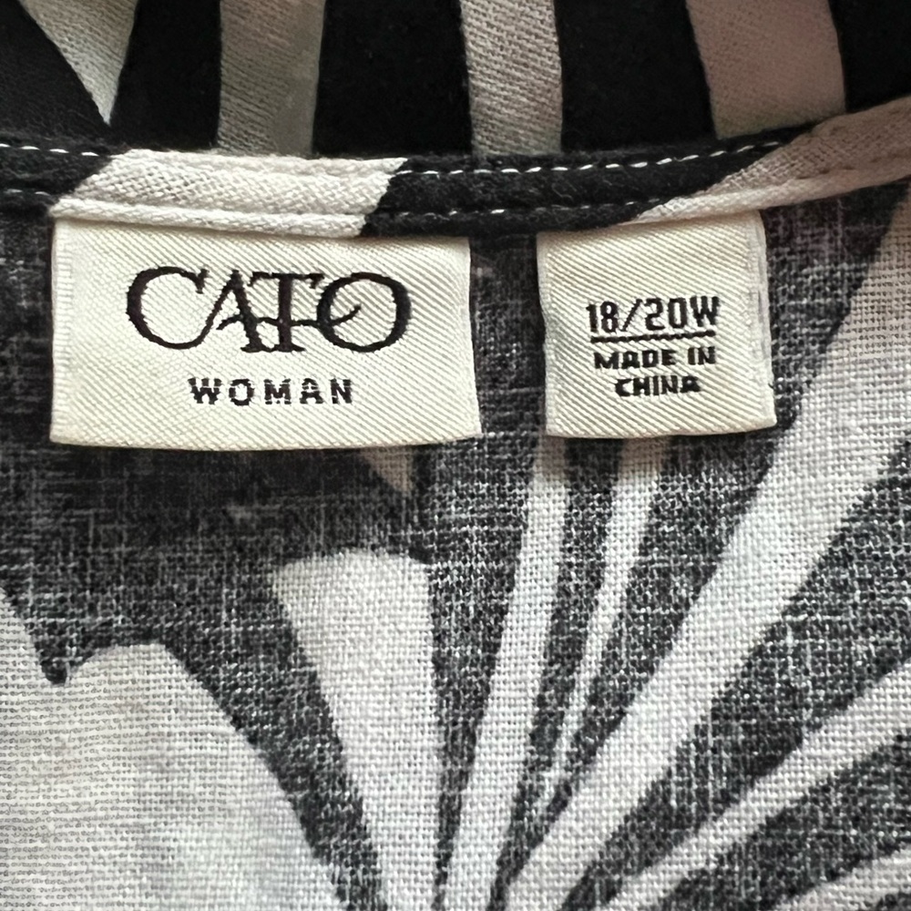 Cato 2 Piece Tropical Leaf Pattern Sleeveless Top… - image 4